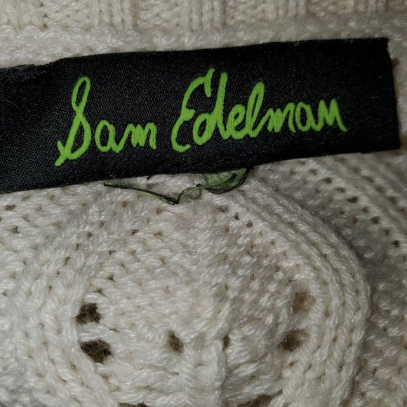 Sam Edelman Cream Mixed Knit Sweater XS - Picture 3 of 4